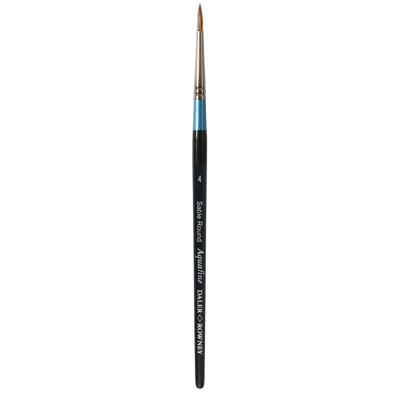 Daler-Rowney Aquafine Natural Sable Round Short Handled Brush - 4 Image