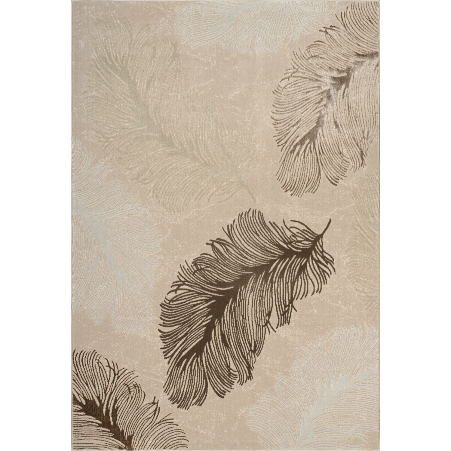 Sunset Feather Rug Neutral 160cm Image 1