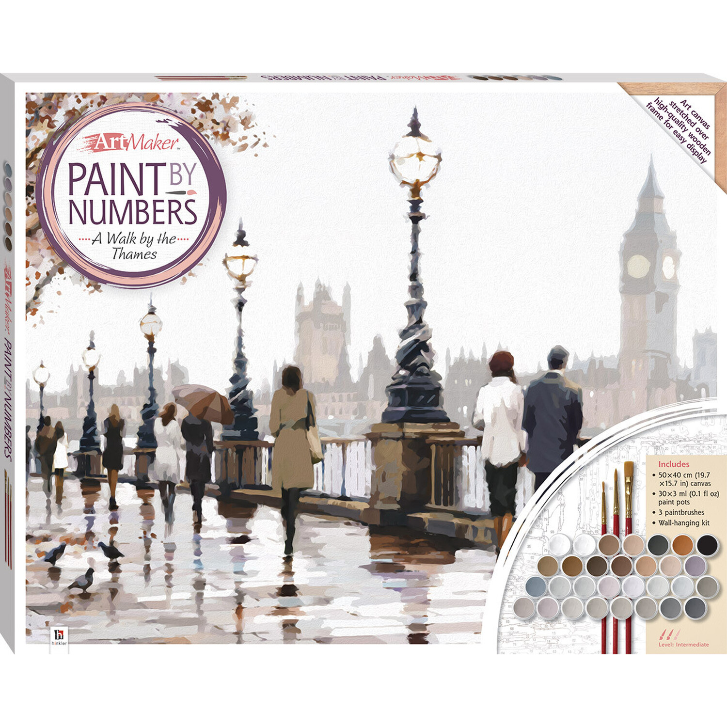 Hinkler Paint Your Own Thames Canvas Kit Image