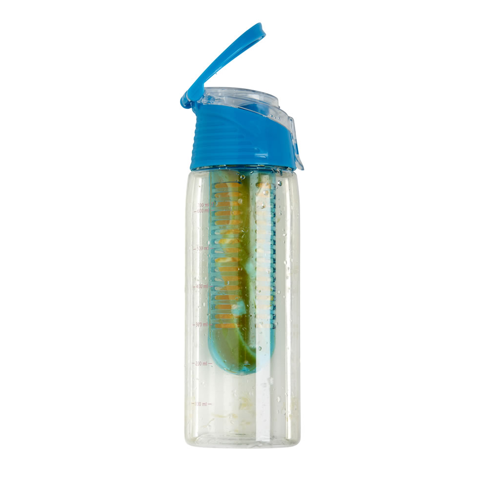 Wilko Fruit Infuser Bottle Blue 700ml Wilko
