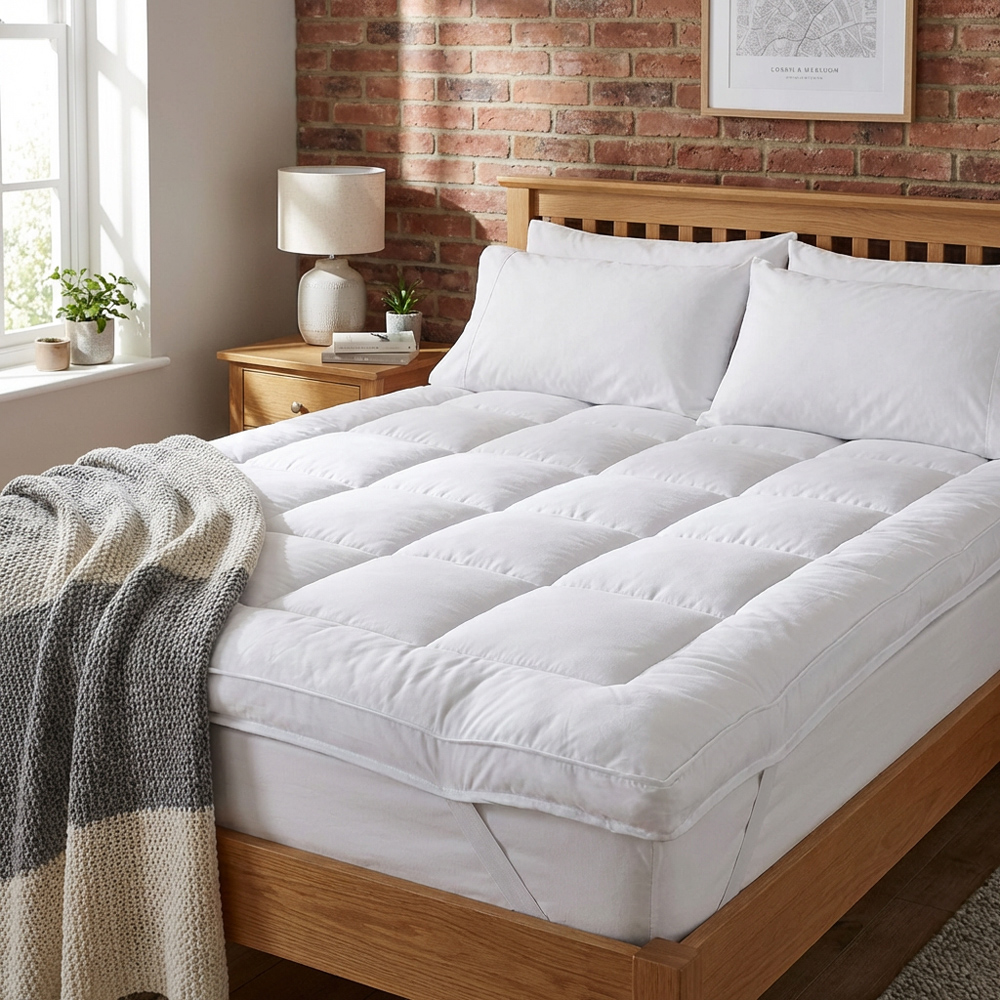 Divante Deep Fill Mattress Topper - White / Double Image 5