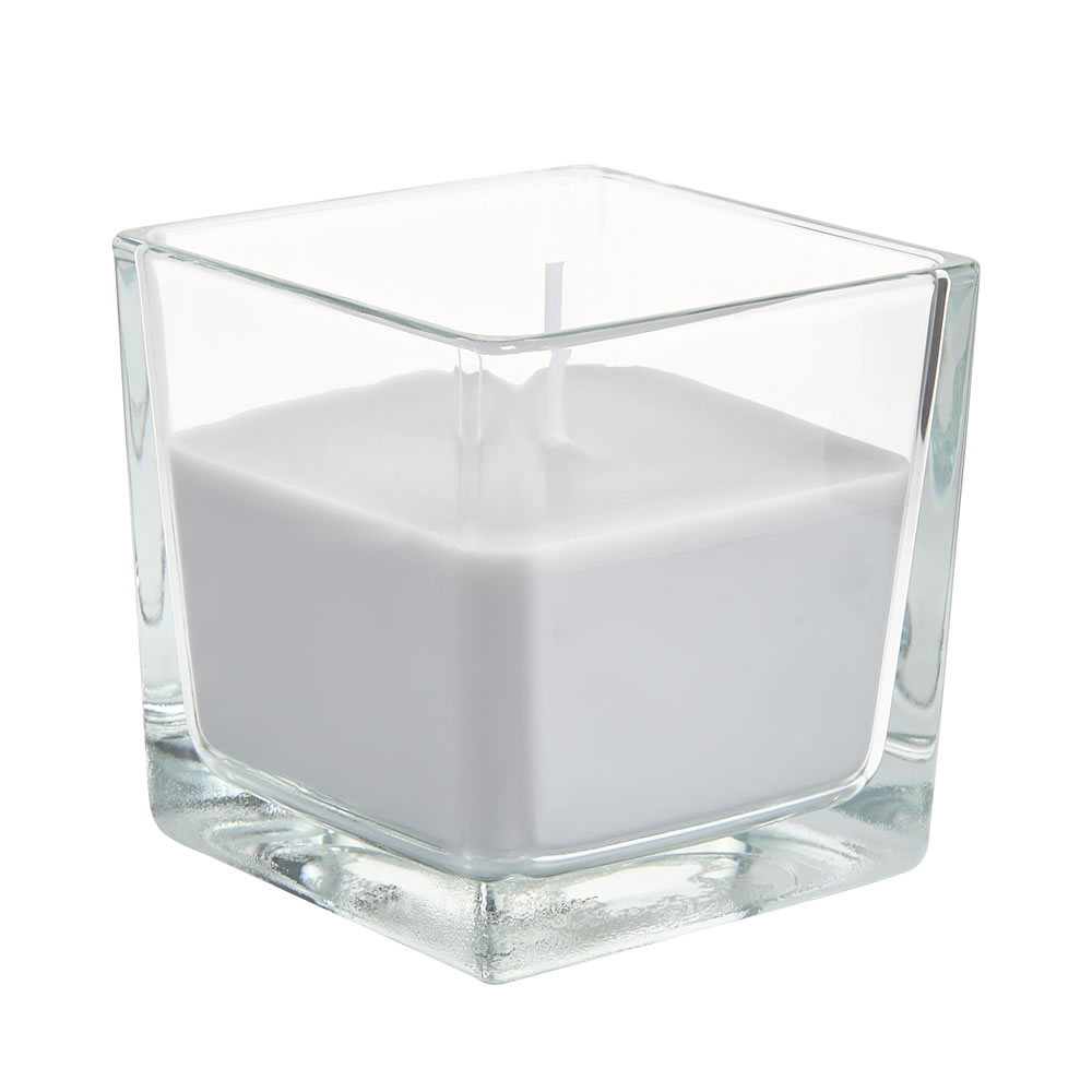 Wilko Oriental Sandalwood Square Glass Candle Image 1