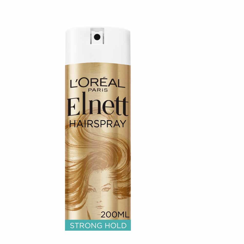 L'Oreal Paris Elnett Unfragranced Strong Hold Hairspray 200ml Image 1