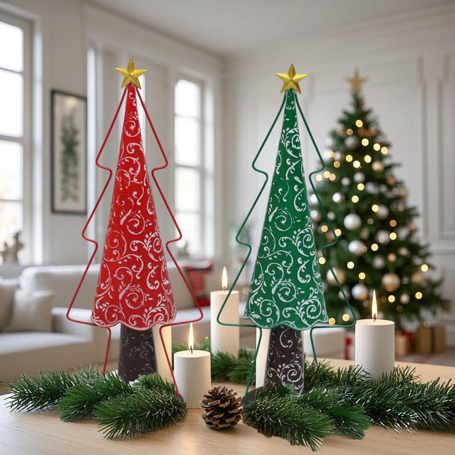 Metal Tree Decorations Image 2