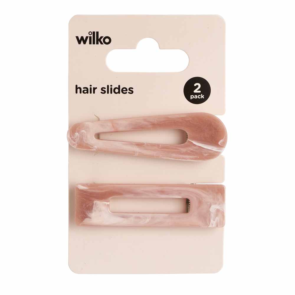 Wilko Pearl Marble Pink slides 2 Pack Image 3