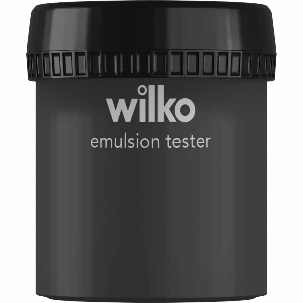 Wilko Nearly Black Emulsion Paint Tester Pot 75ml Image 1