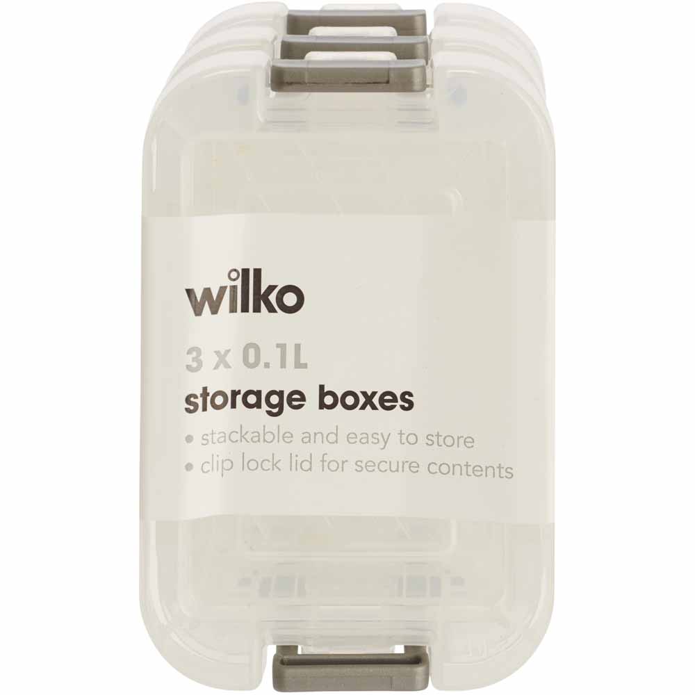Wilko 100ml Storage Box 3 Pack Image 3