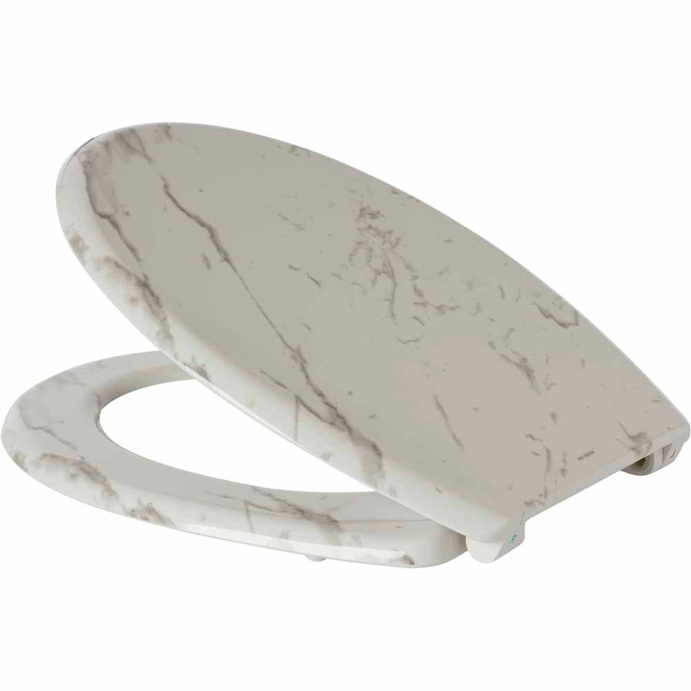 Wilko Marble Print Toilet Seat Wilko