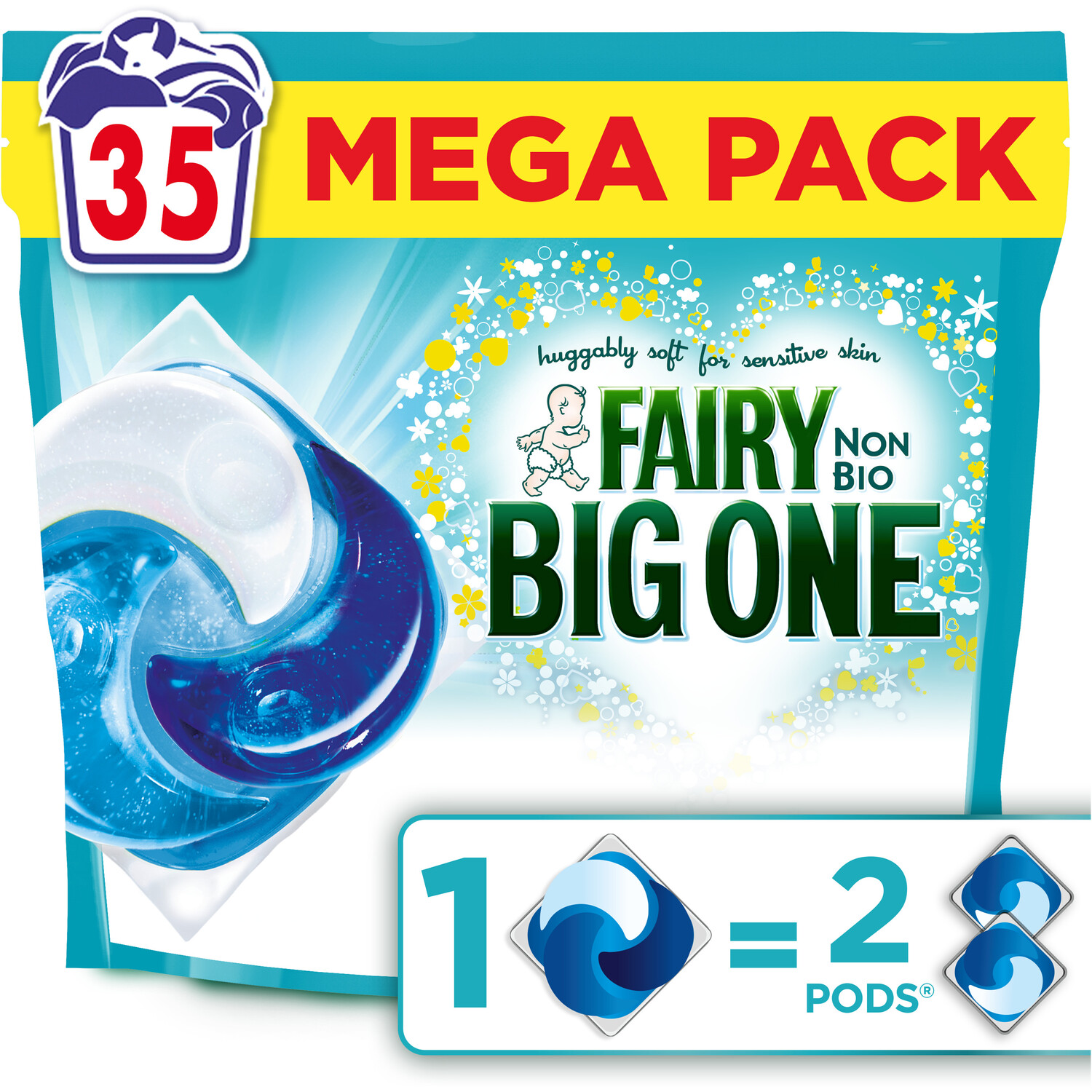 Fairy Big One Non Bio Laundry Pods Image 2