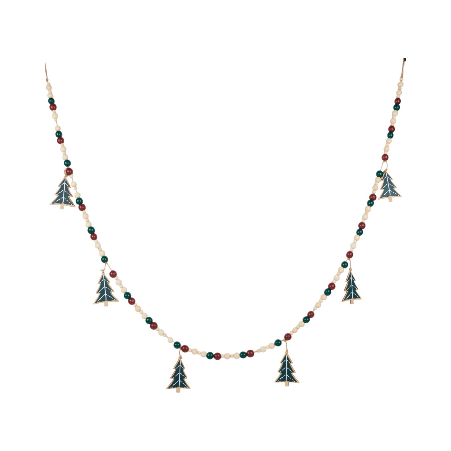 Wooden Beaded GarlandNatural Image 1