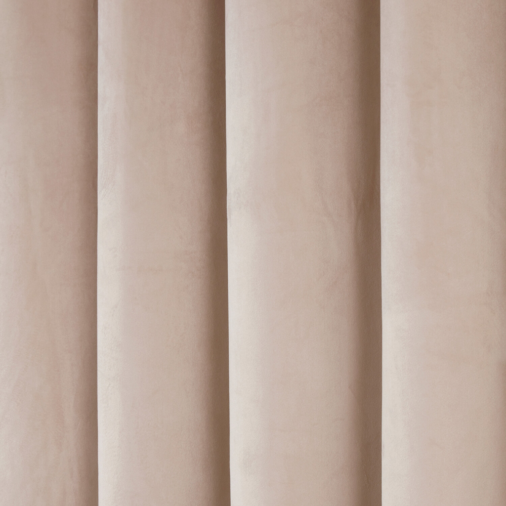 Vermont Velvet Blackout Curtain Natural 168 x 137cm Image 3