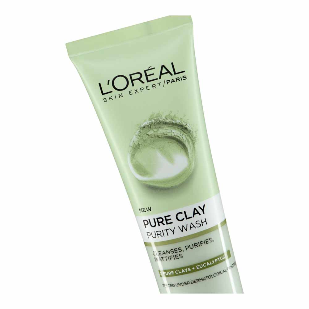 L'Oreal Paris Skin Expert Pure Clay Purity Wash Green 150ml Image 2