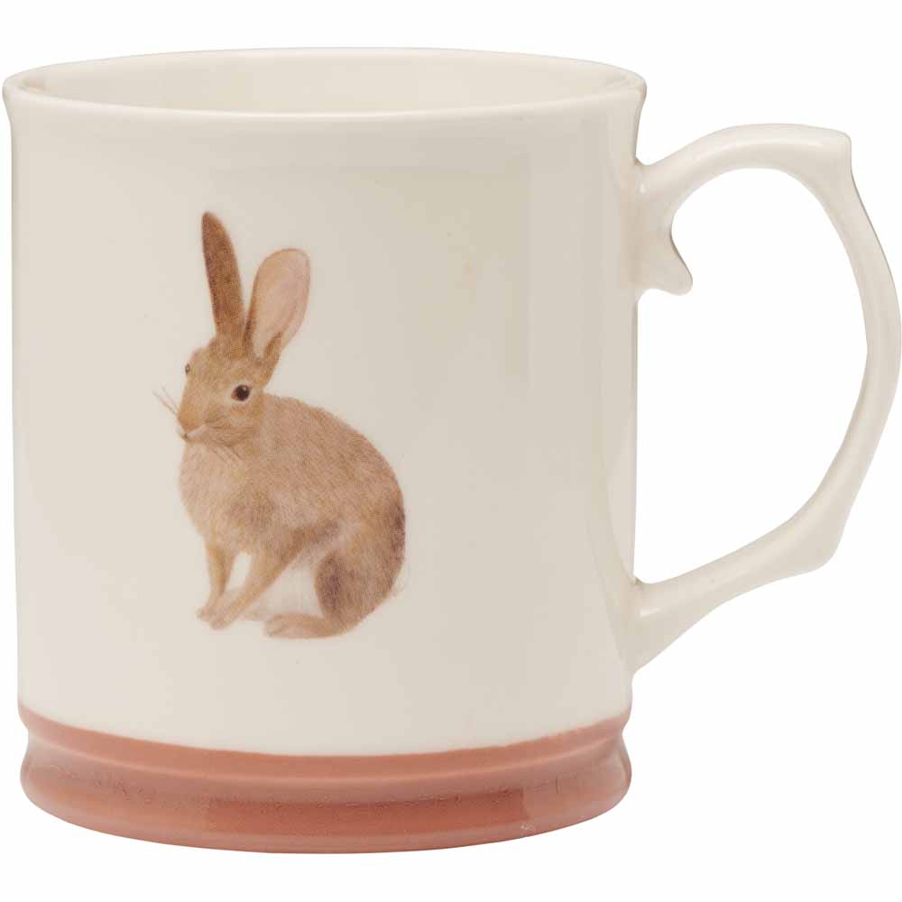 Wilko Watercolour Rabbit Mug Image 1