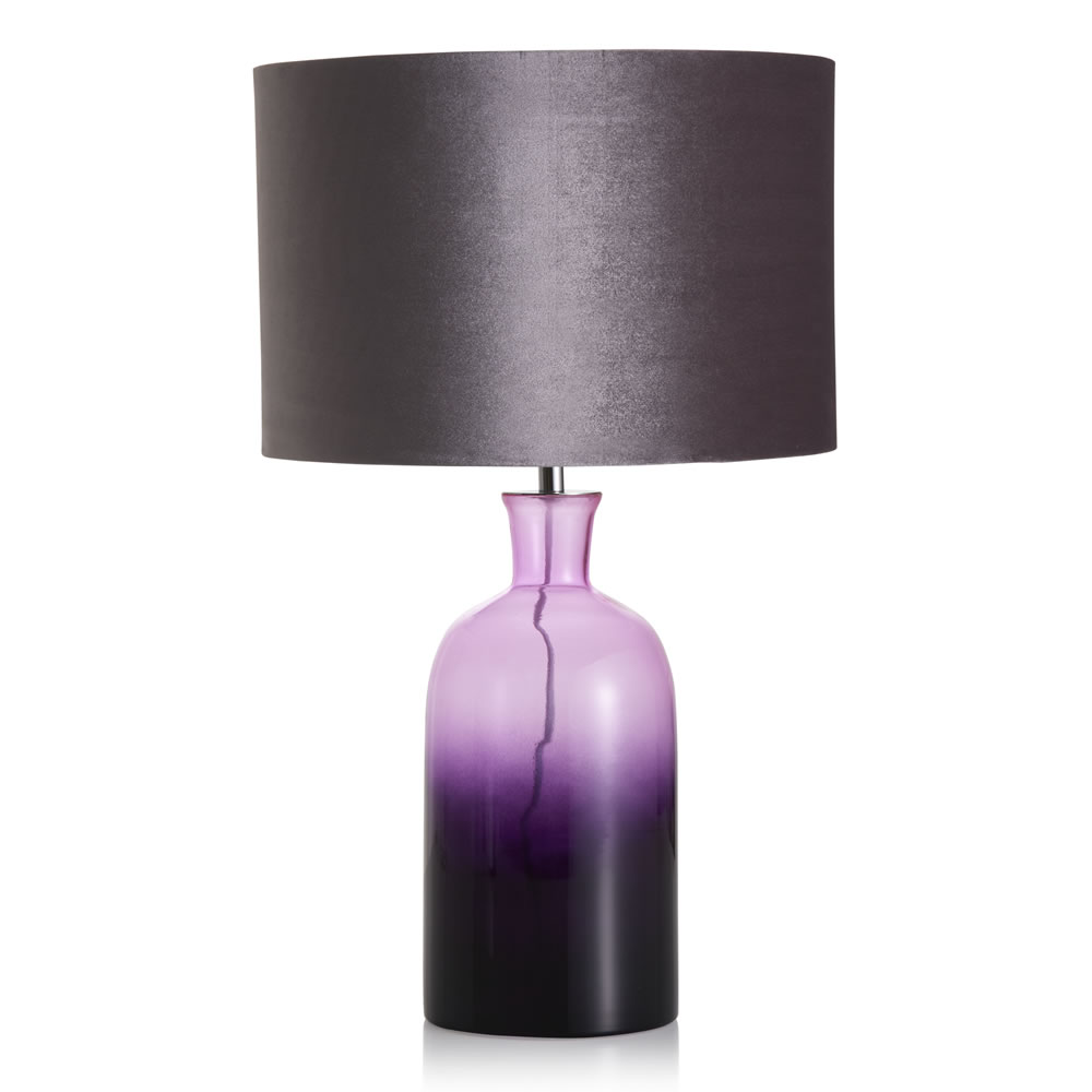 Wilko Purple Ombre Table Lamp Image 3