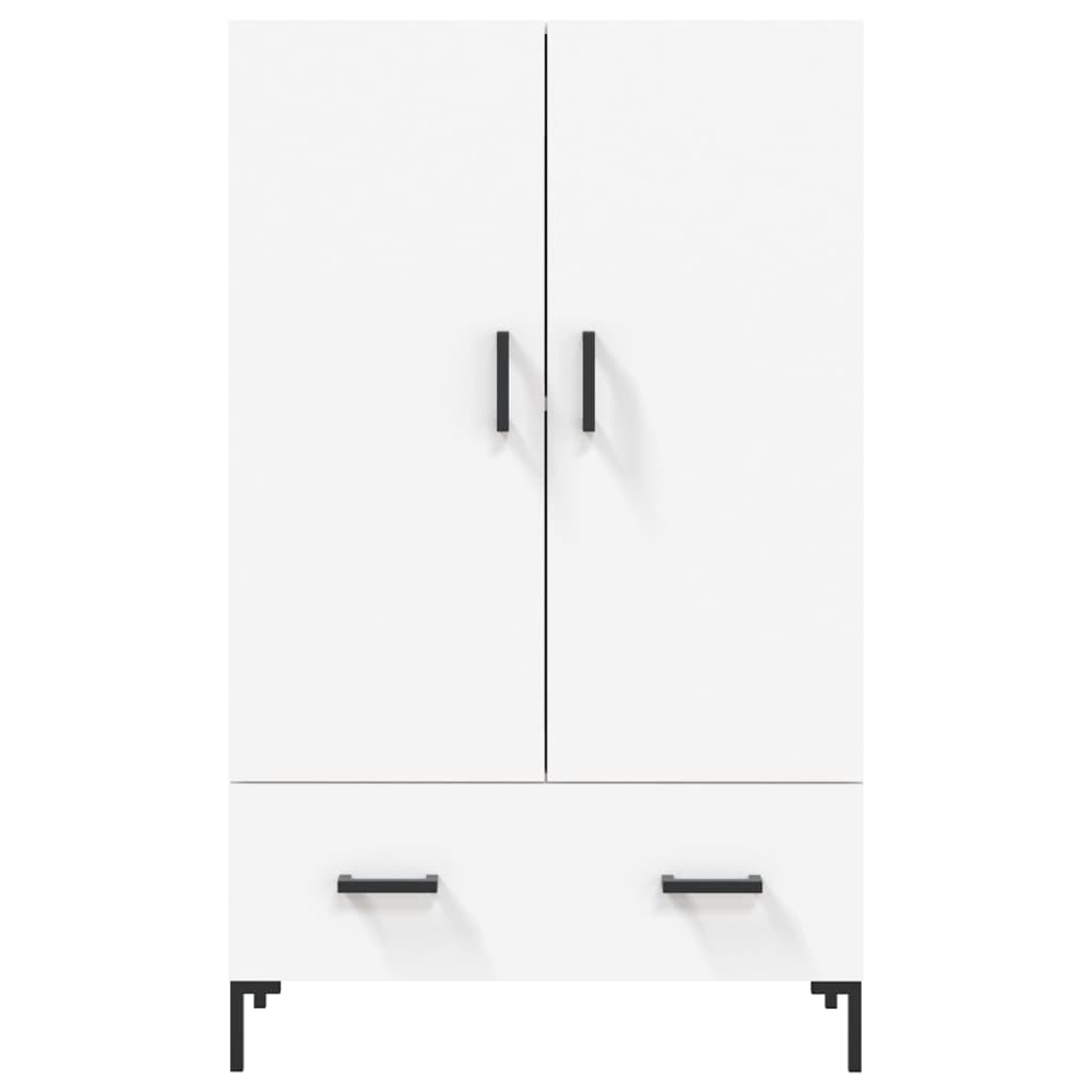 vidaXL 2 Door Single Drawer White Highboard Image 6