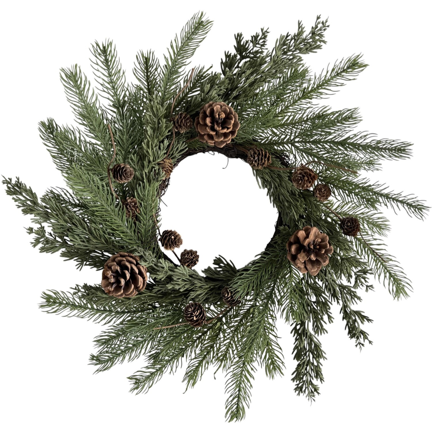 Traditional Pinecone Candle RingGreen Image 1