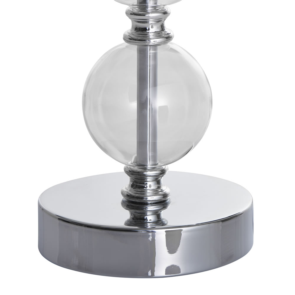 Wilko Atole Light Grey Table Lamp Image 3