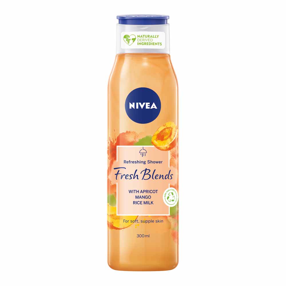 Nivea Fresh Blends Apricot & Mango Rice Milk Shower Cream 300ml Image