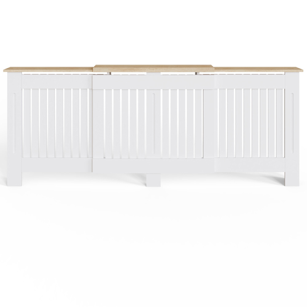 GFW Longslow White Adjustable Radiator Cover Image 3