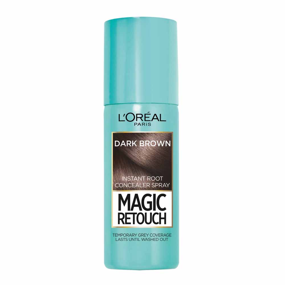 L'Oreal Paris Magic Retouch Instant Root Concealer Spray Dark Brown Image 1