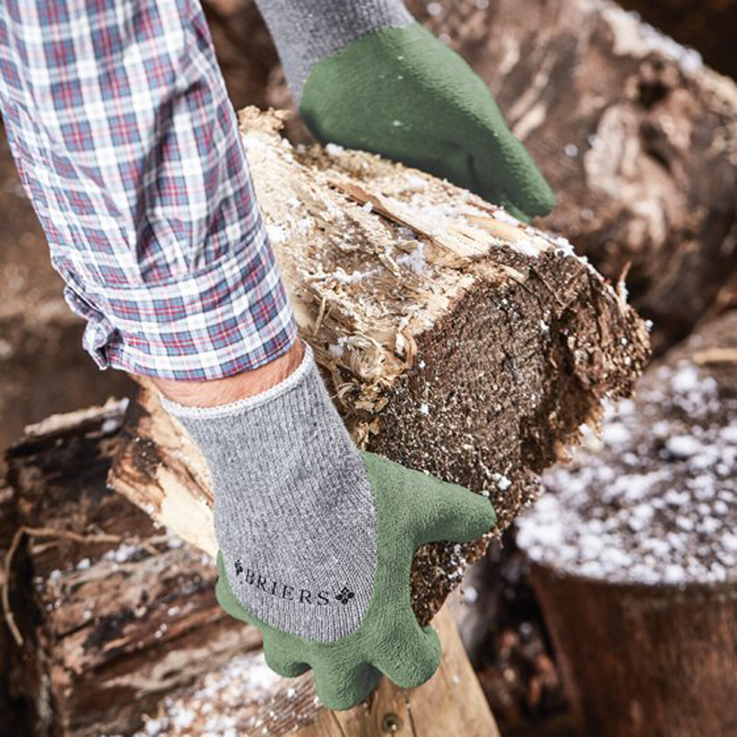 Pack of 2 Cosy Gardener Gloves M8 Green Image