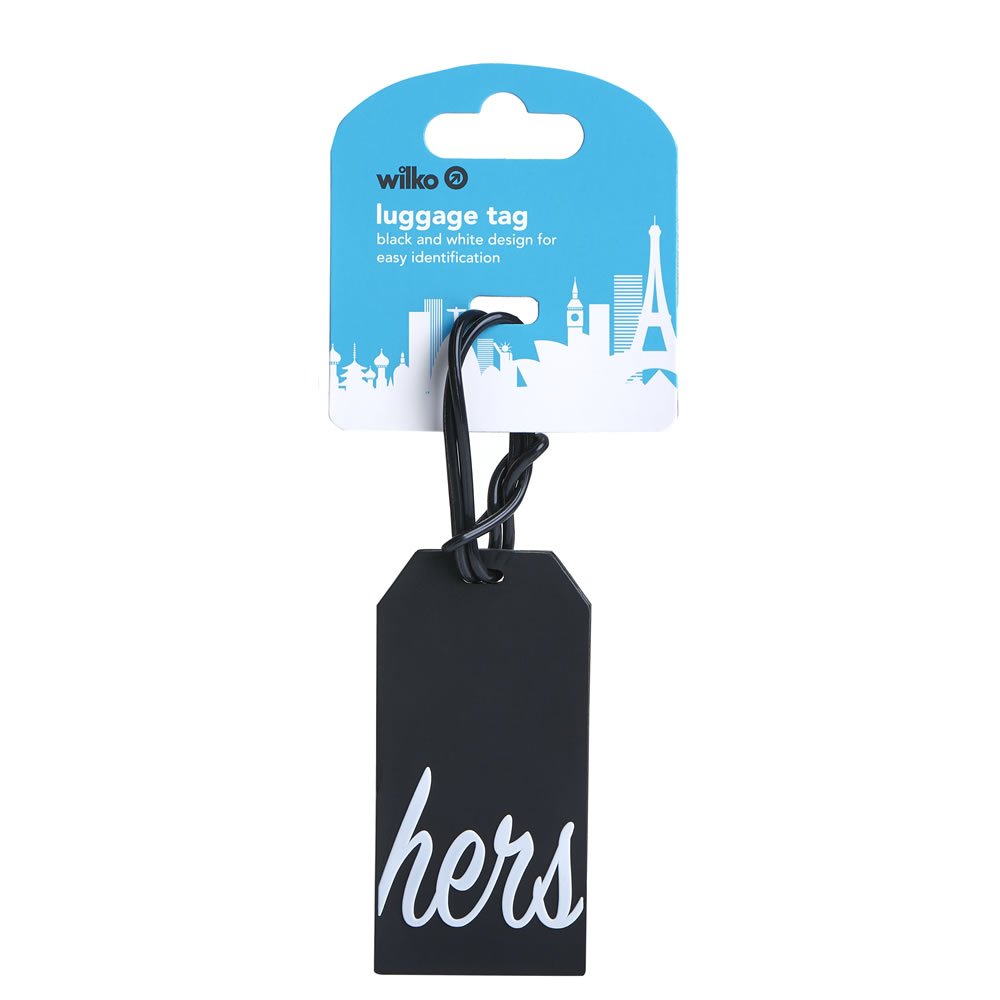 Wilko His and Hers Luggage Tags Image 3