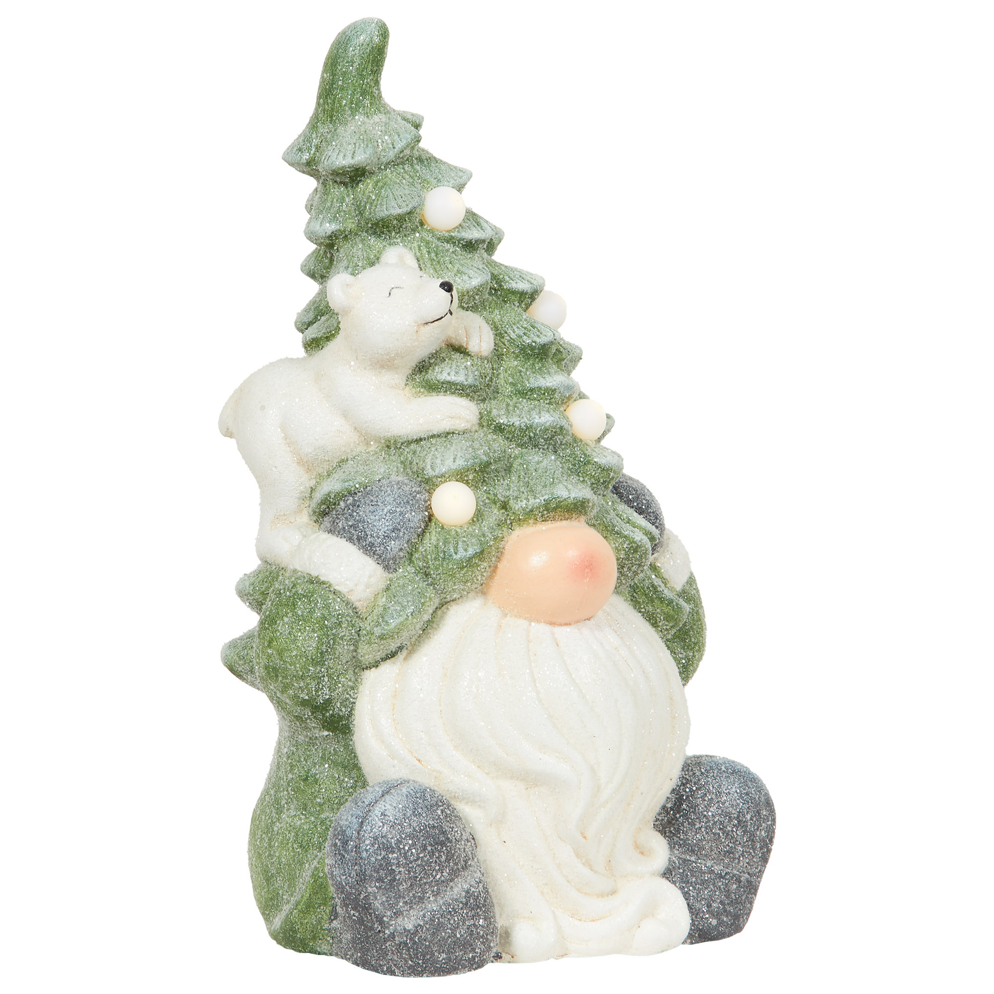 Mistletoe Cottage LED Sitting Gonk Ornament Green - Green Image 4