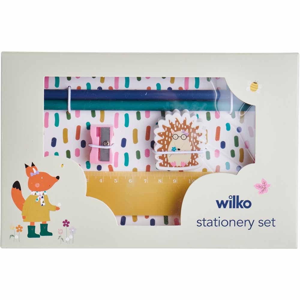Wilko Woodland Stationery Set Image 2