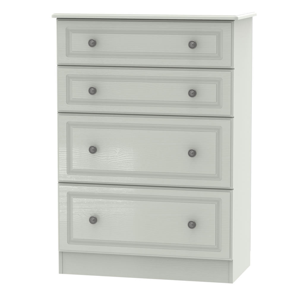 Murcia 4 Drawer Grey Ash Effect Deep Chest of Drawers Image 1
