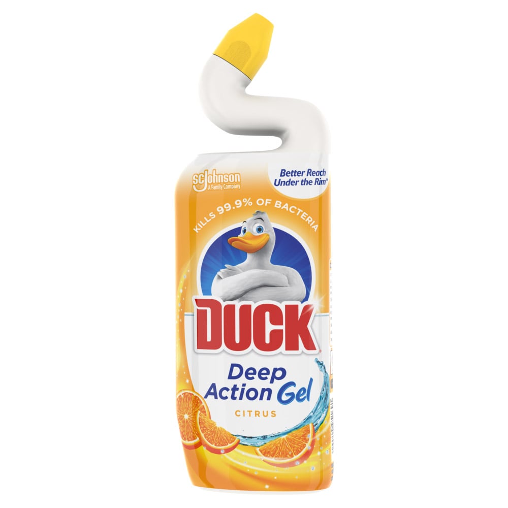 Duck Citrus Deep Action Gel Toilet Liquid Cleaner Case of 8 x 750ml Image 3