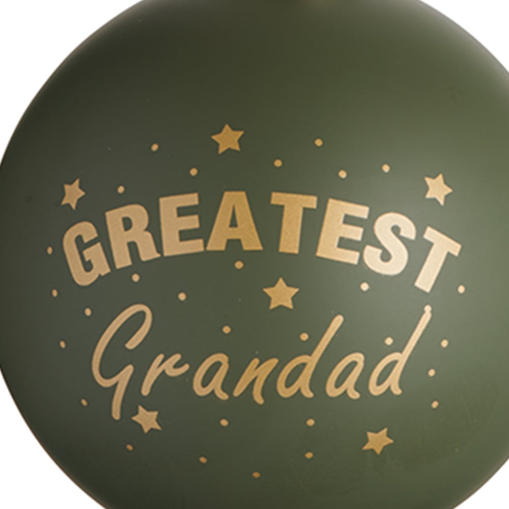 Wilko Green Greatest Grandad Bauble Gift Box Image 6
