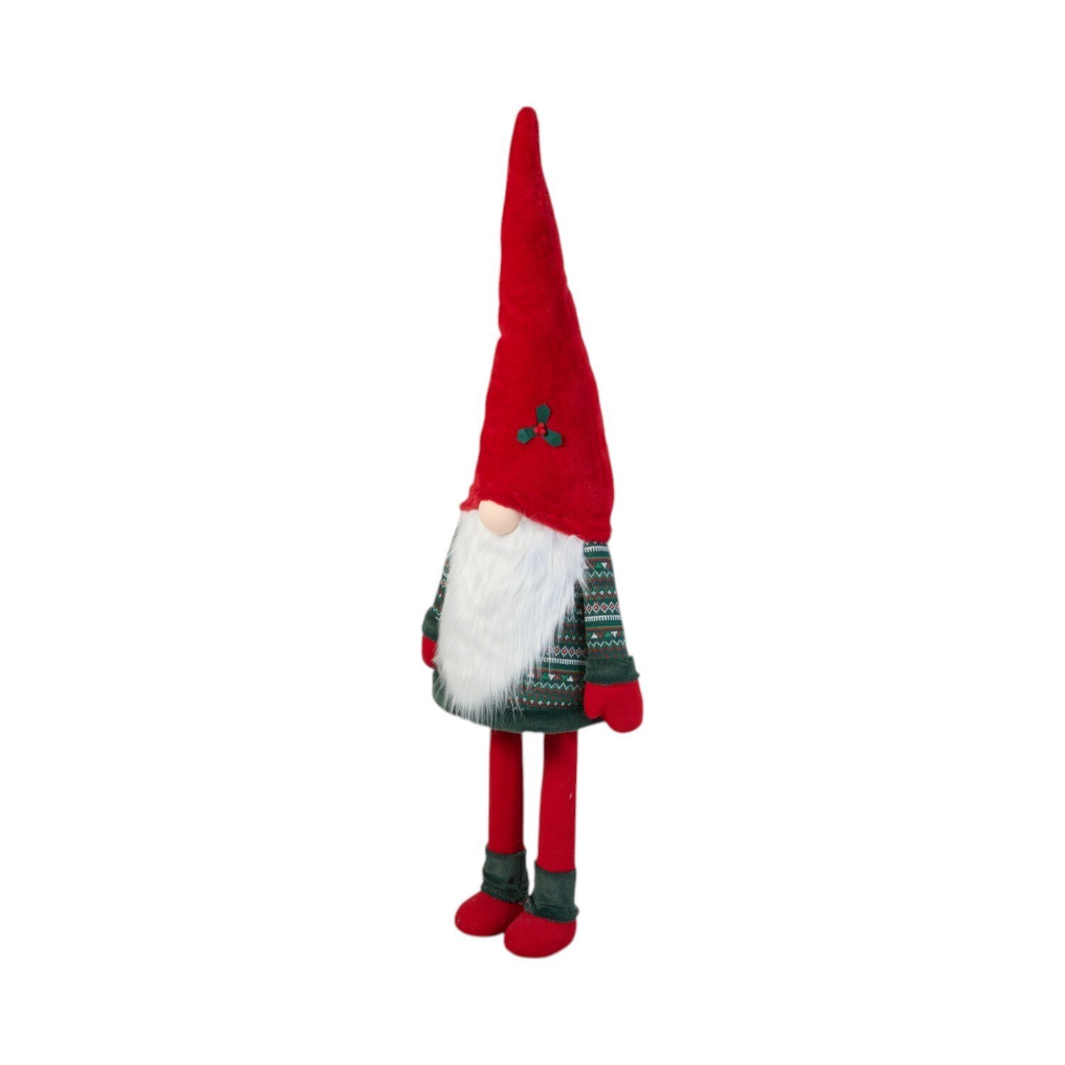 Giant Fairisle Wobbly Gonk Red and Green Image 3