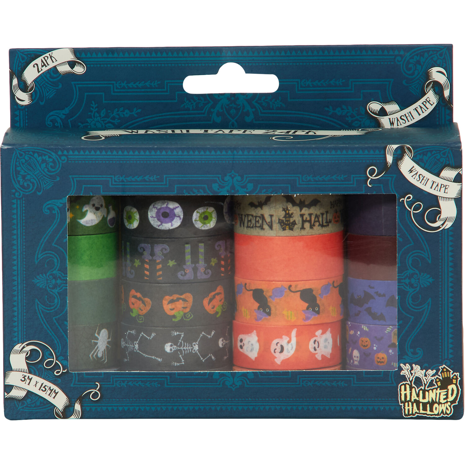 Pack of 24 Haunted Hallows Halloween Washi Tape Image 1