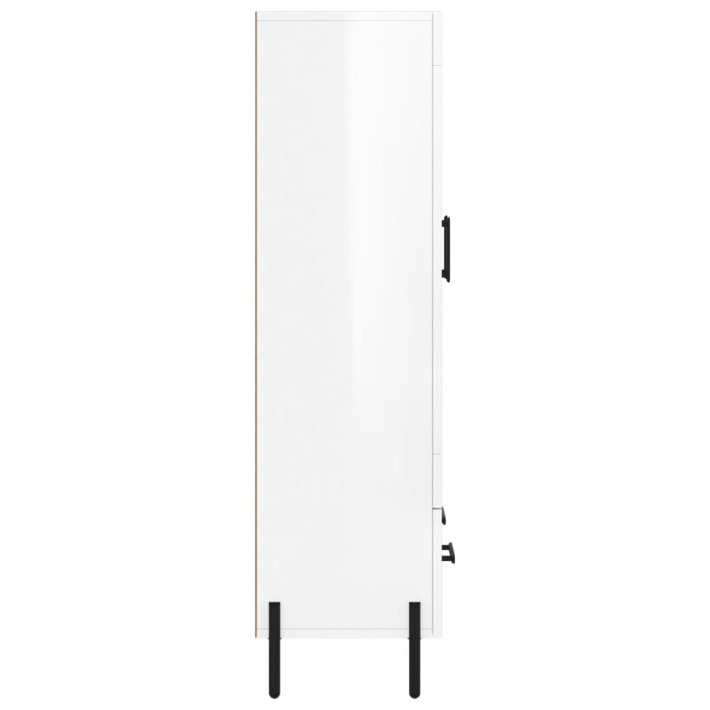 vidaXL 2 Door Single Drawer White Highboard Image 7