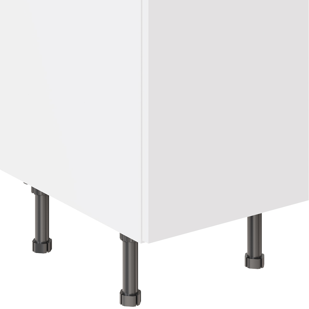 Kitchen Kit Value Slab Matt White Drawerline Base Cabinet 400mm Image 3