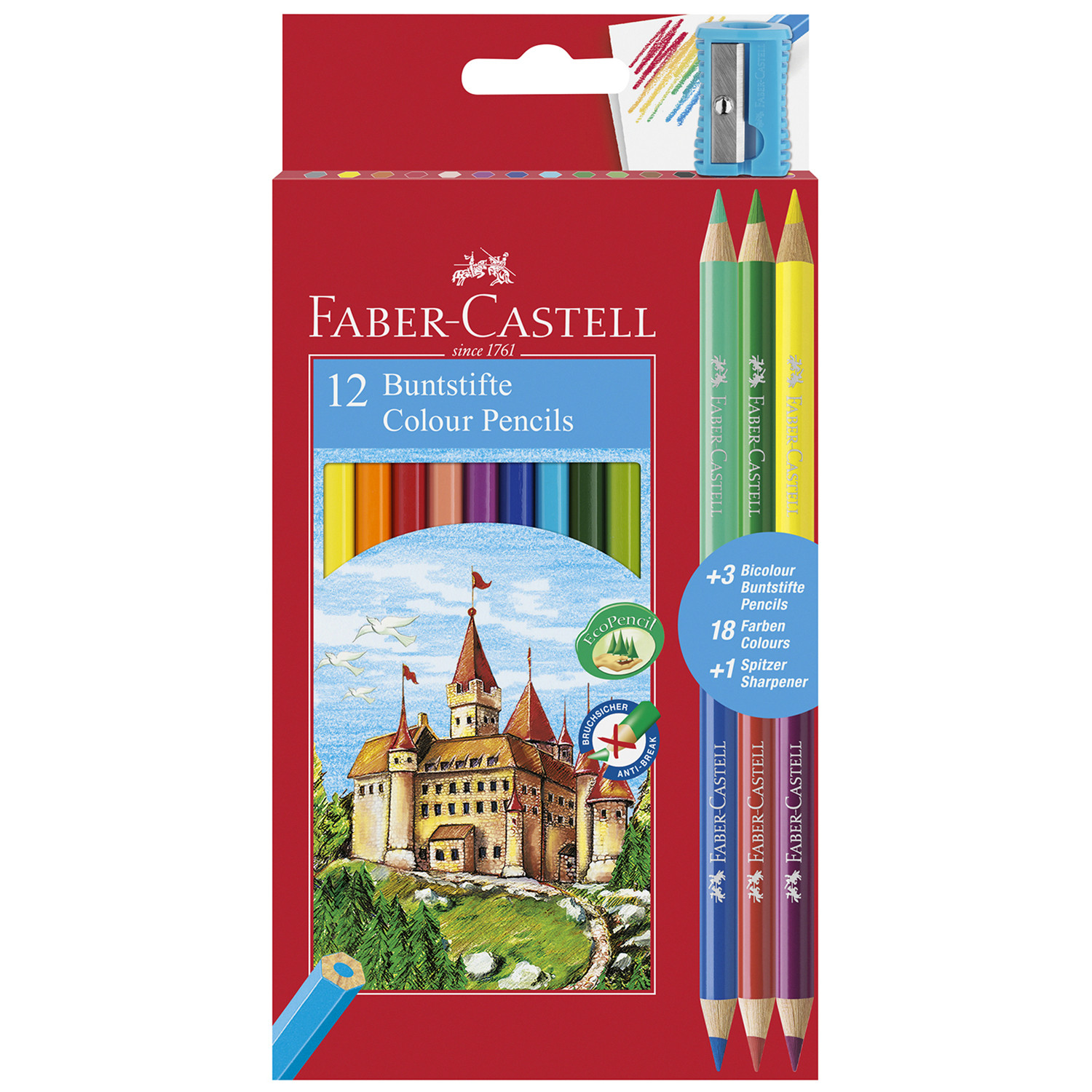 Faber-Castell Buntstifte Colour Pencils 12 Pack Image