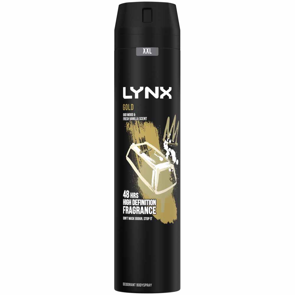 Lynx XXL Gold 48 Hour Fresh Body Spray 250ml Image 1