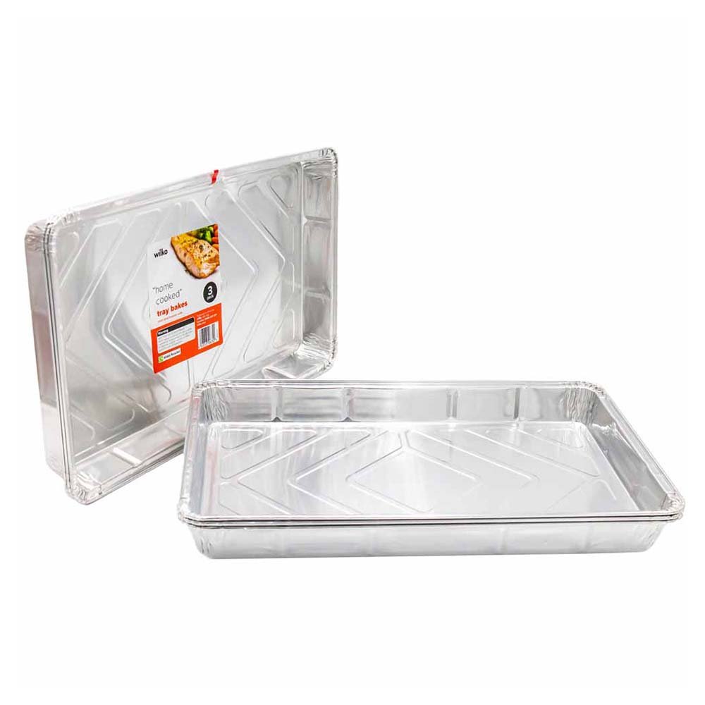 Wilko Tray Bakes Aluminium 3 Pack Image 3