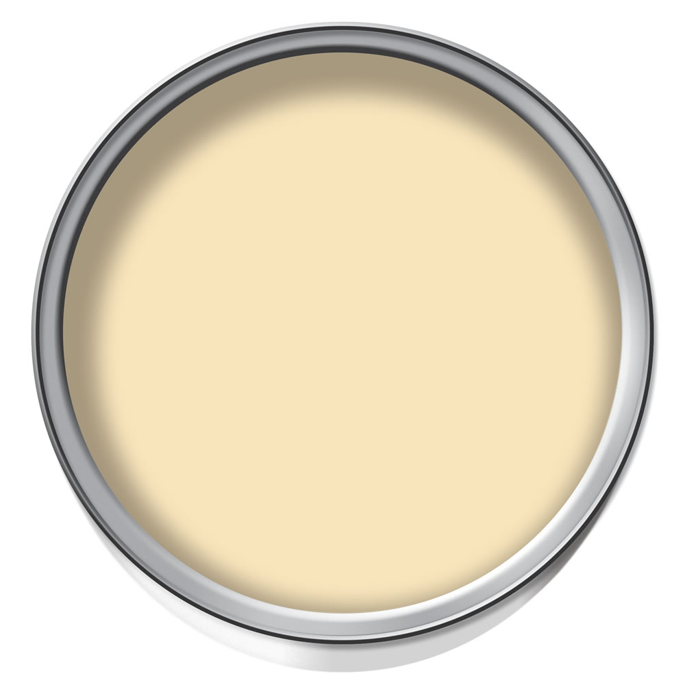 Wilko Pale Primrose Emulsion Paint Tester Pot 75ml Image 2