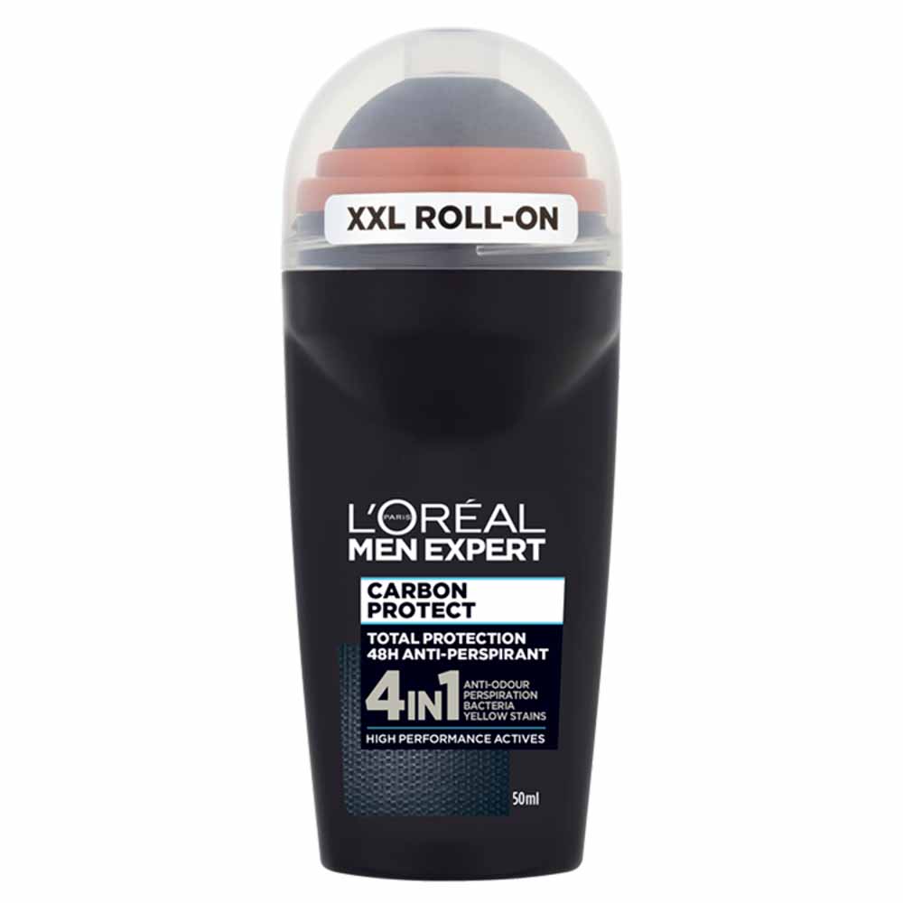 L'Oreal Men Expert Carbon Protect Roll On Deodorant 50ml Image 1