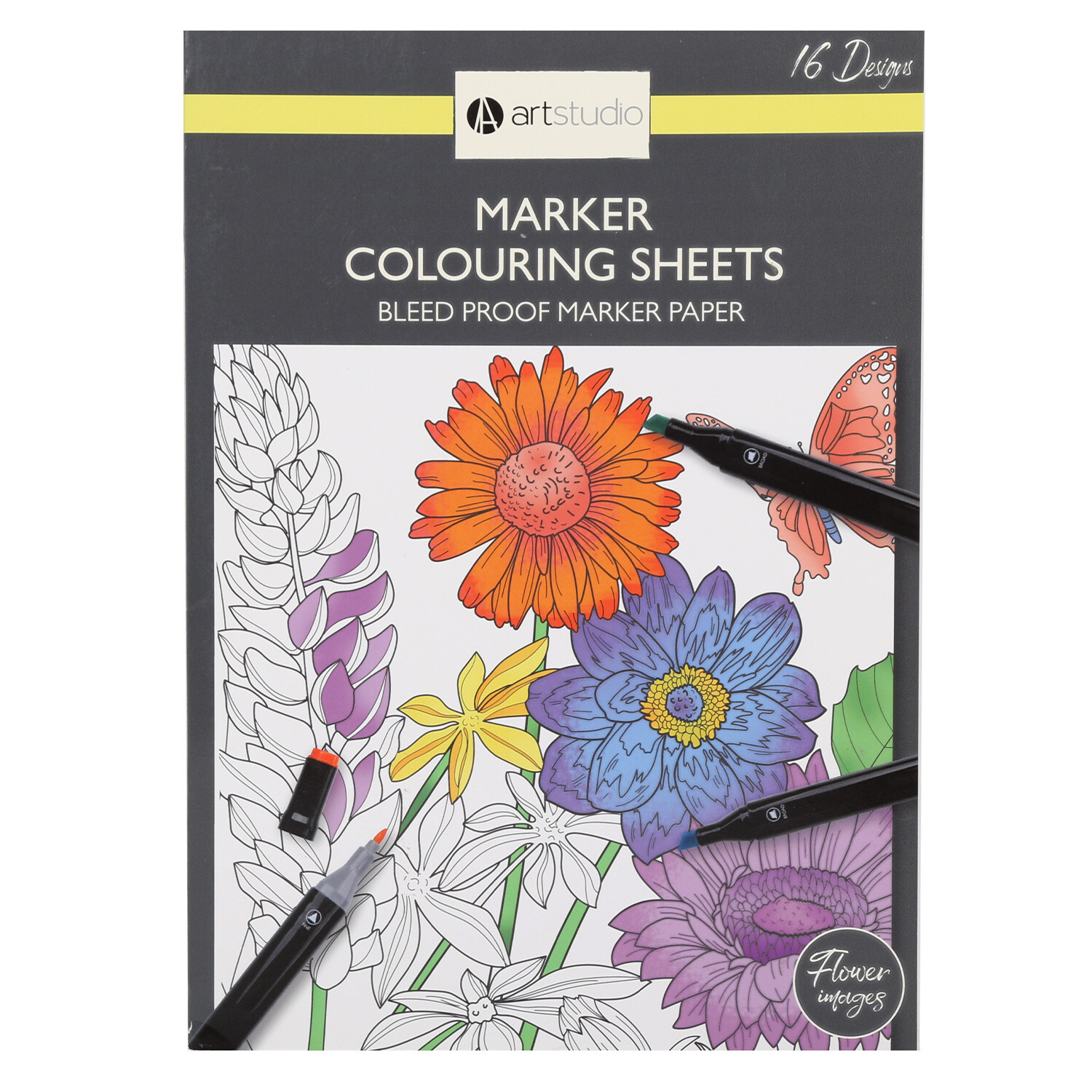 Art Studio Marker Colouring Sheets Image 4