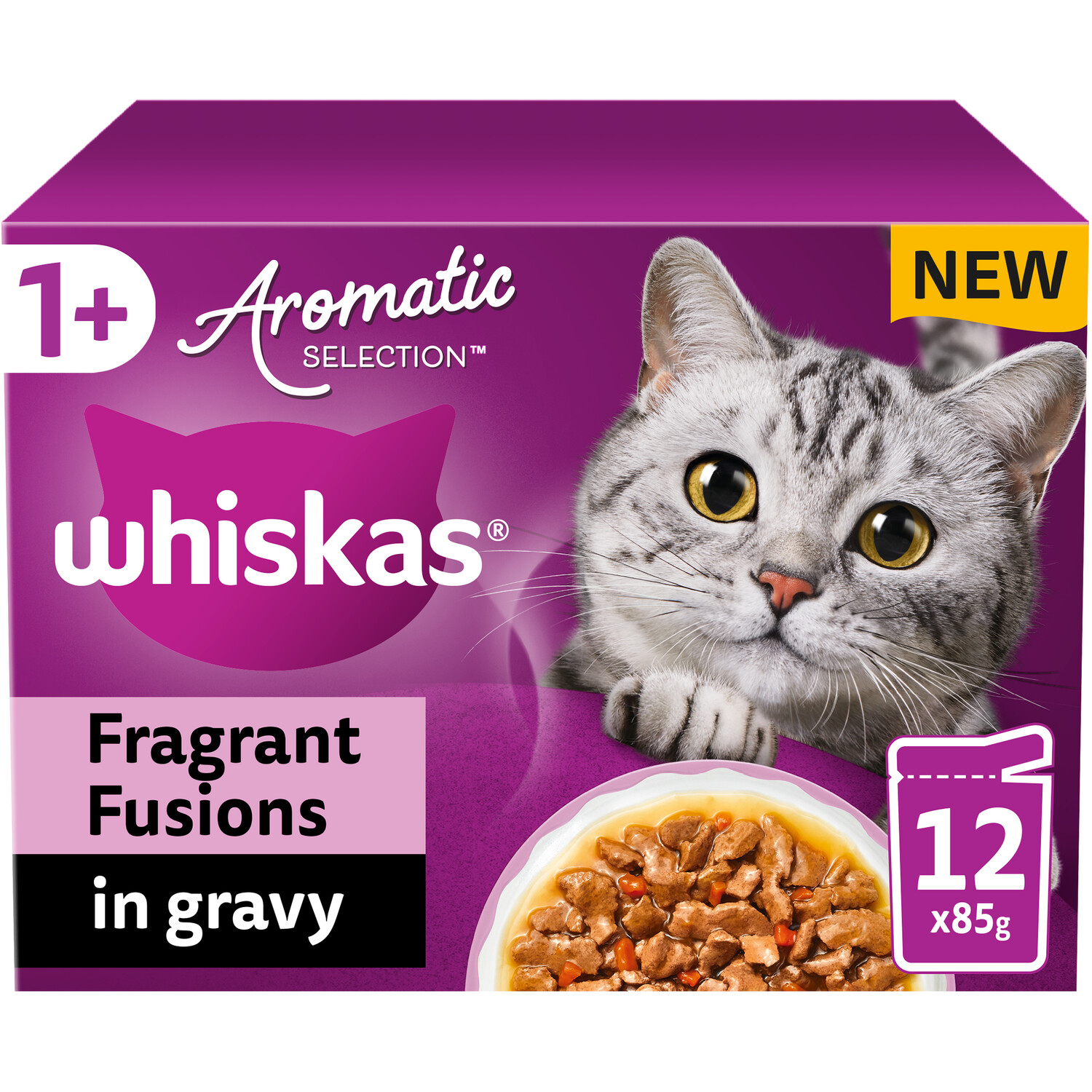 Whiskas Aromatic Cat Food in Gravy Brown Fragrant Fusion in Gravy 12 Image 10