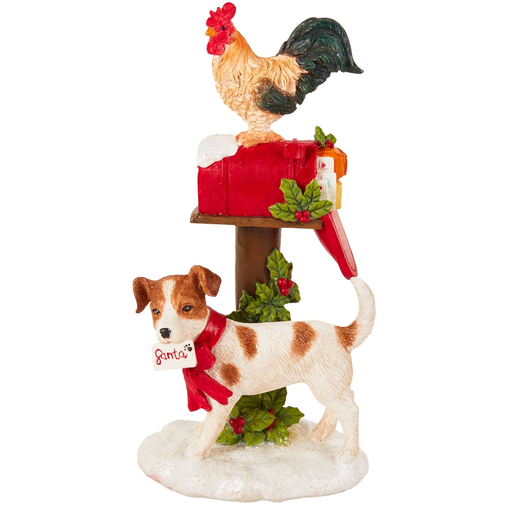 Dog and Chicken Letterbox Decoration Image 1