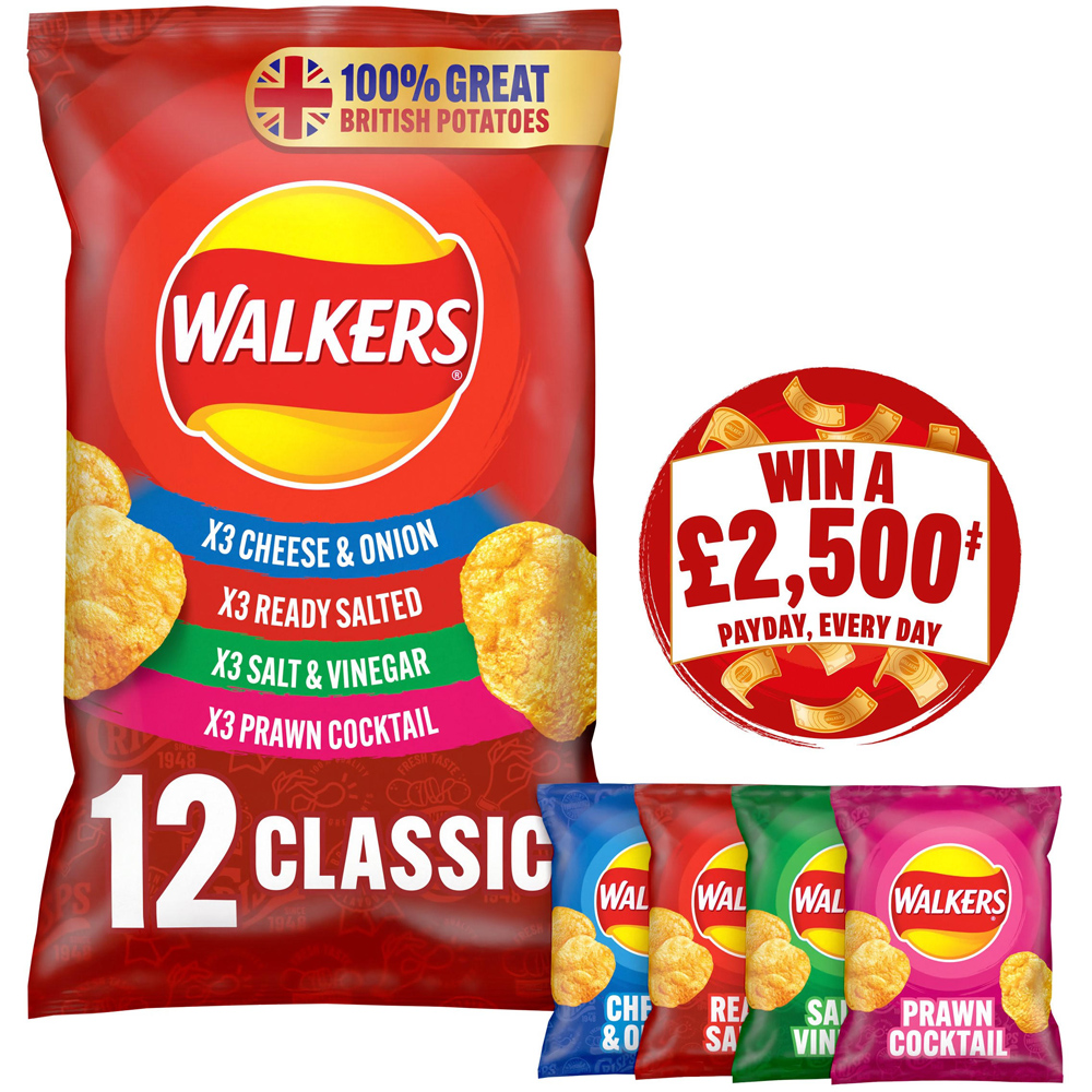 Walkers Variety Multipack Crisps 12 Pack Image 2