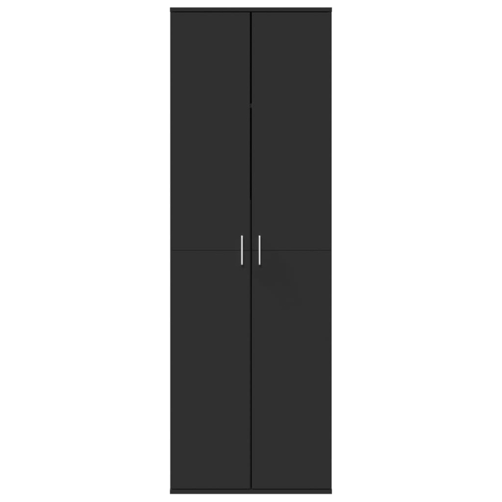 vidaXL 4 Door Black Wooden Highboard Image 3