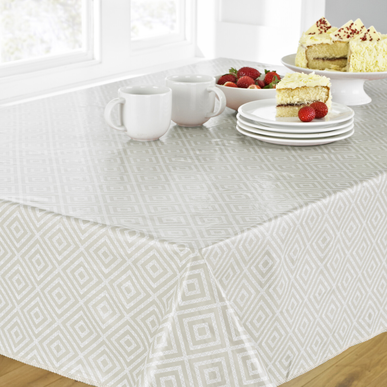 PVC Table Cover Geo Natural Image 2