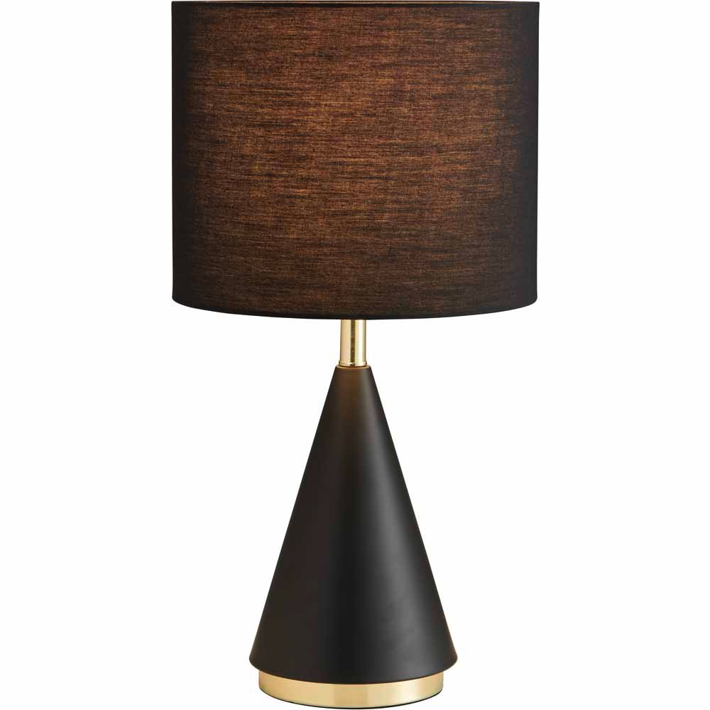 Wilko Black Gold Table Lamp Large Image 4