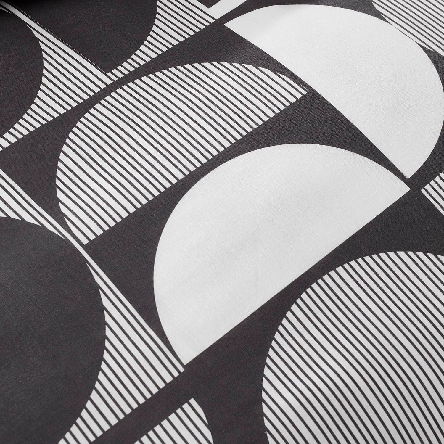 Divante Brooklyn Geo Duvet Cover and Pillowcase Set - Charcoal / Double Image 2