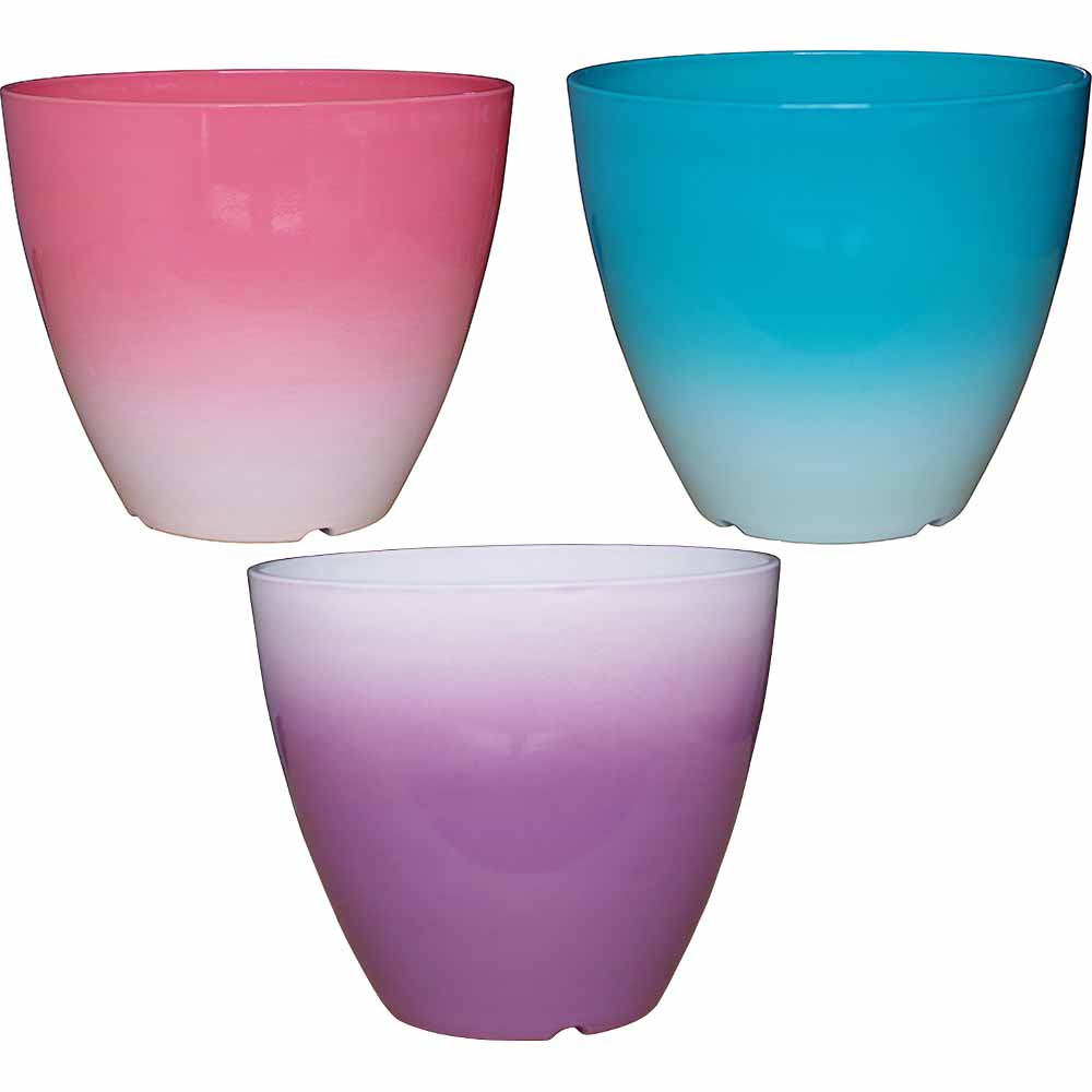 Wilko Ombre Effect Planter Assorted Colours Small Image 1
