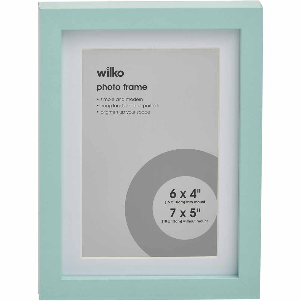 Wilko Mint Photo Frame 7 x 5 Inch Image 1